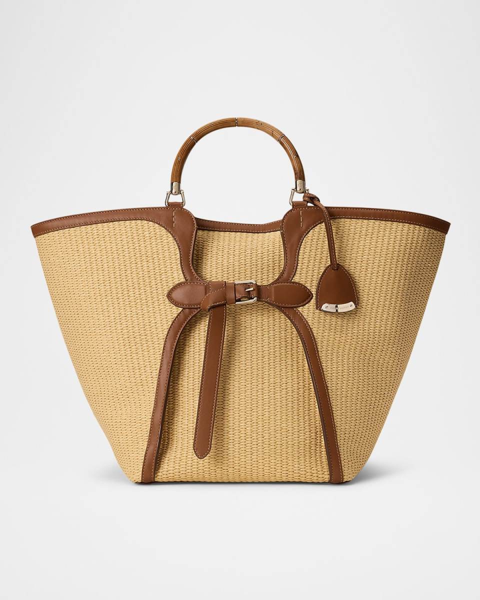 The Ralph Large Raffia Tote Bag